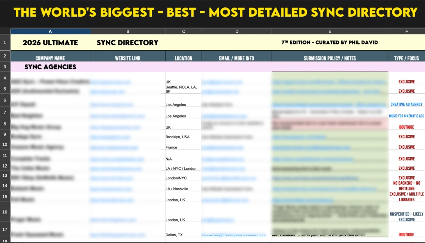 2026 Ultimate Sync Directory screenshot